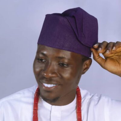 Authentic Traditional Yoruba Asooke Hat for Men