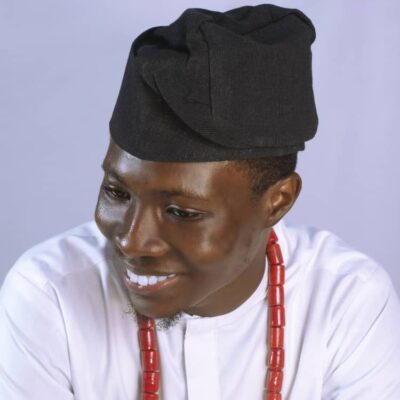 Authentic Traditional Yoruba Asooke Hat for Men