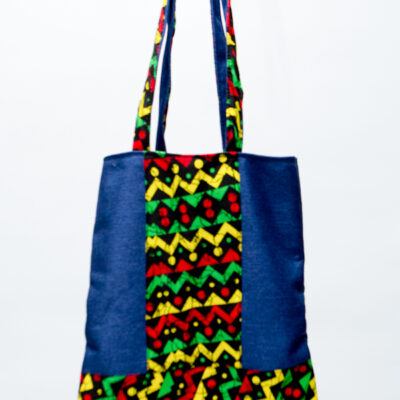 African Handcrafted Ankara Print Tote Bag - Elim