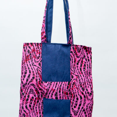 African Handcrafted Ankara Print Tote Bag - Nini