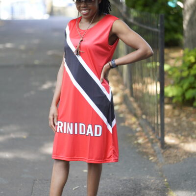 Trinidad Flag Dress | Sleeveless Bodycon Shift Dress