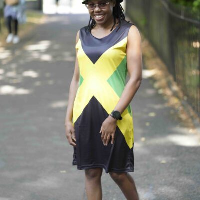 Jamaican Flag Dress | Sleeveless Bodycon Shift Dress
