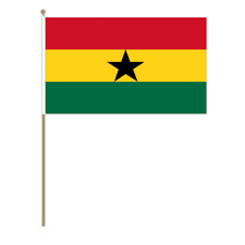 Ghana Miniature Hand Flag