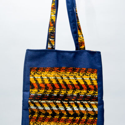 African Handcrafted Ankara Print Tote Bag - Sika