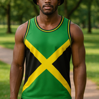 Jamaica Flag Mesh Vest