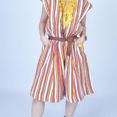 Handwoven Batakari Dress with Embroidery