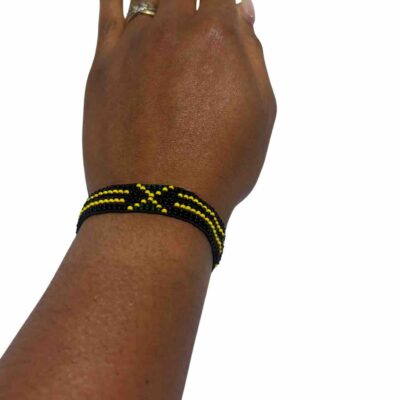 Jamaica Flag Beaded Bracelet