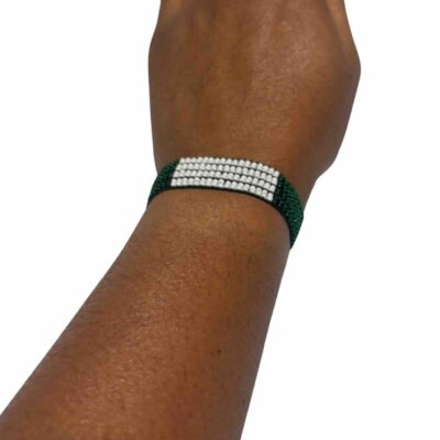 Nigeria Flag Beaded Bracelet