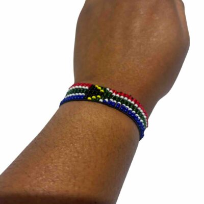 South Africa Flag Beaded Bracelet