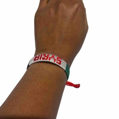 Syria Flag Beaded Bracelet
