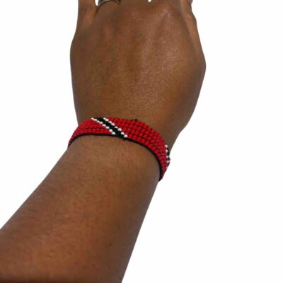 Trinidad Flag Beaded Bracelet