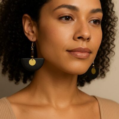 Handcrafted Wooden African Kenyan Earrings - Boho