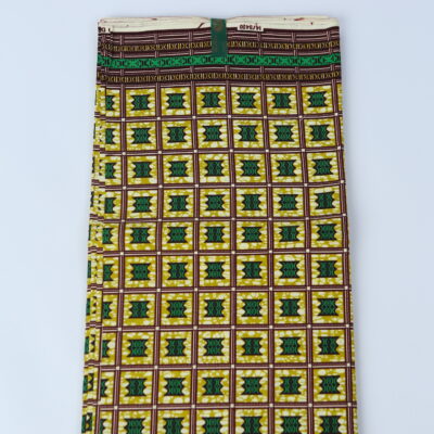 African Print Fabric-  Geometric Pattern Ankara Cloth