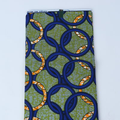 African Print Fabric-  Geometric Pattern Ankara Cloth
