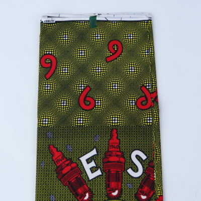 African Print Fabric-  Geometric Pattern Ankara Cloth