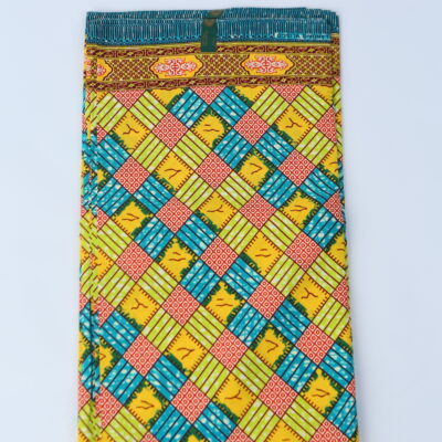 African Print Fabric-  Geometric Pattern Ankara Cloth