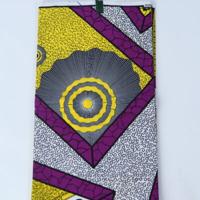 African Print Fabric-  Geometric Pattern Ankara Cloth