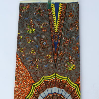 African Print Fabric-  Geometric Pattern Ankara Cloth