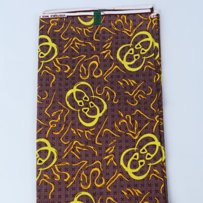 African Print Fabric-  Geometric Pattern Ankara Cloth