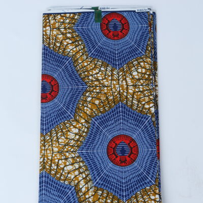 African Print Fabric-  Geometric Pattern Ankara Cloth