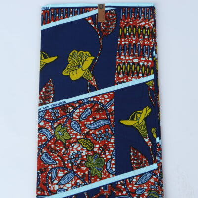 African Print Fabric-  Geometric Pattern Ankara Cloth