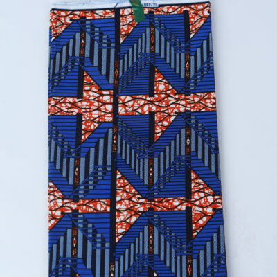 African Print Fabric-  Geometric Pattern Ankara Cloth