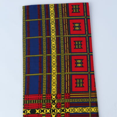 African Print Fabric-  Geometric Pattern Ankara Cloth