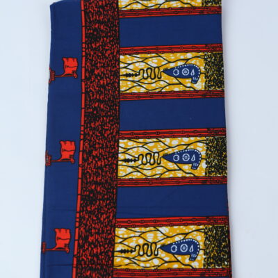 African Print Fabric-  Geometric Pattern Ankara Cloth