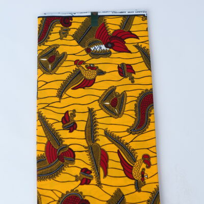 African Print Fabric-  Geometric Pattern Ankara Cloth
