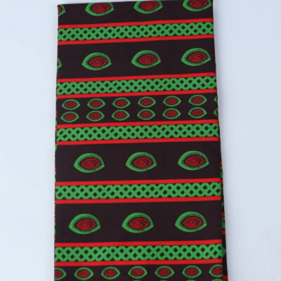 African Print Fabric-  Geometric Pattern Ankara Cloth