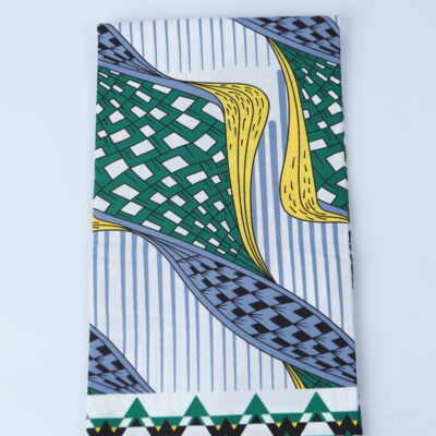 African Print Fabric-  Geometric Pattern Ankara Cloth