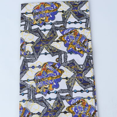 African Print Fabric-  Geometric Pattern Ankara Cloth