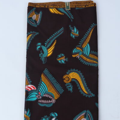African Print Fabric-  Geometric Pattern Ankara Cloth