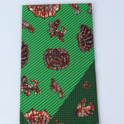 African Print Fabric-  Geometric Pattern Ankara Cloth