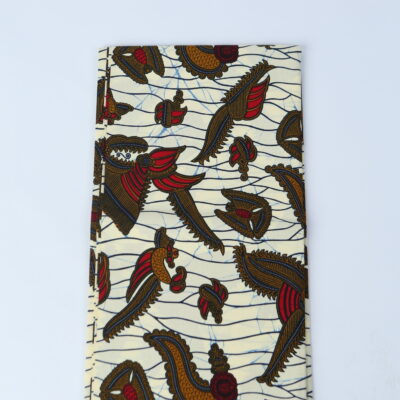 African Print Fabric-  Geometric Pattern Ankara Cloth