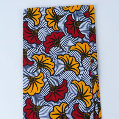 African Print Fabric-  Geometric Pattern Ankara Cloth