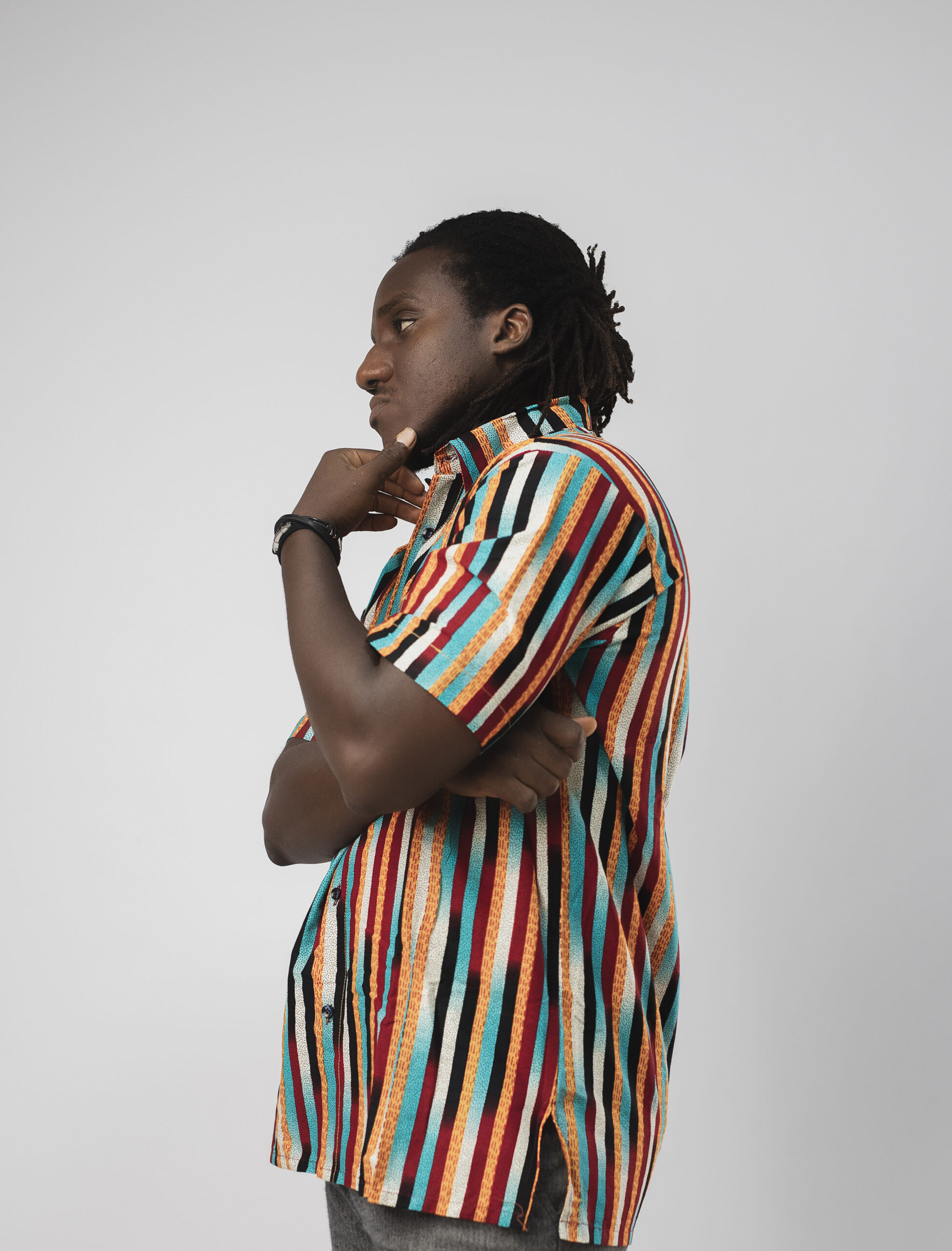 Rainbow Striped African Best Customisable Stylish Shirt - Image 4