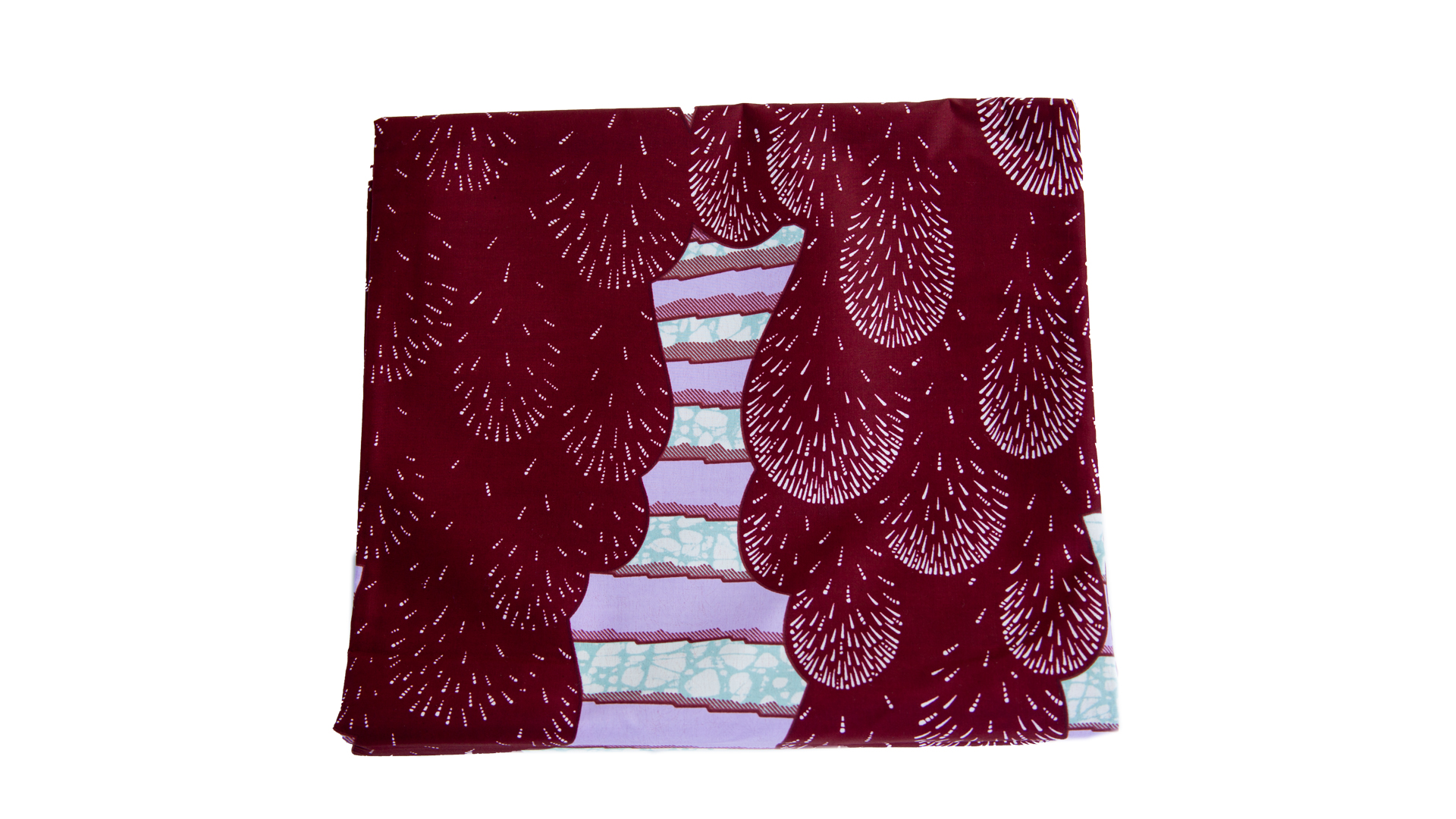 Highest Quality African Red Waterfall Super Fabric - Image 2