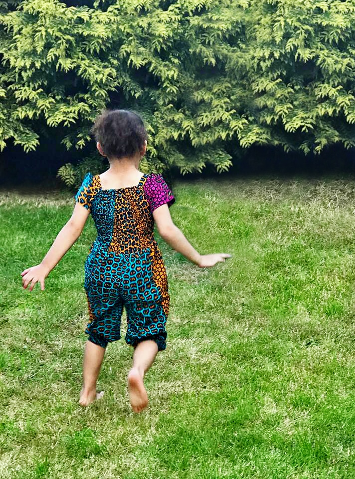 Ellema African Ankara Print Kid's Jumpsuit - Image 2