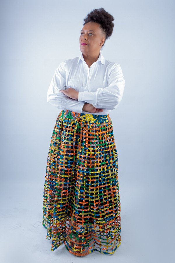 Byran Weaved Stylish African Mix Ankara Print Skirt - Image 6