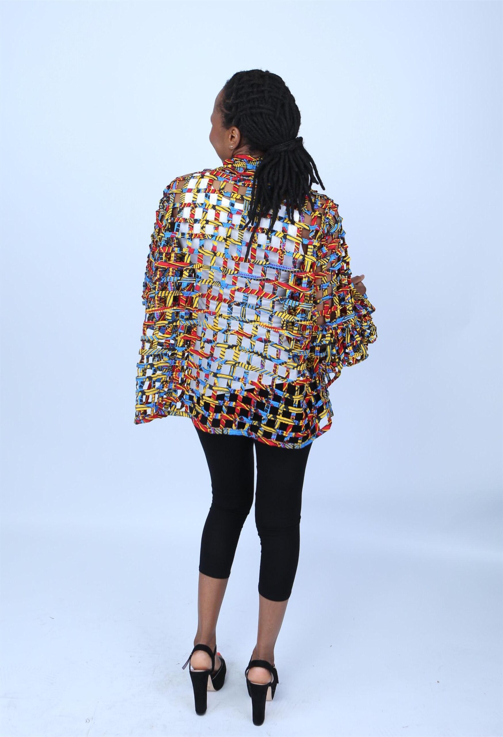 Ankara Weaved Waist-Length Overthrow - Sola - Image 2