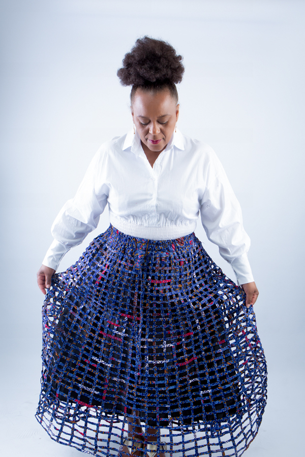 Duri Weaved Stylish African Mix Ankara Print Skirt - Image 6