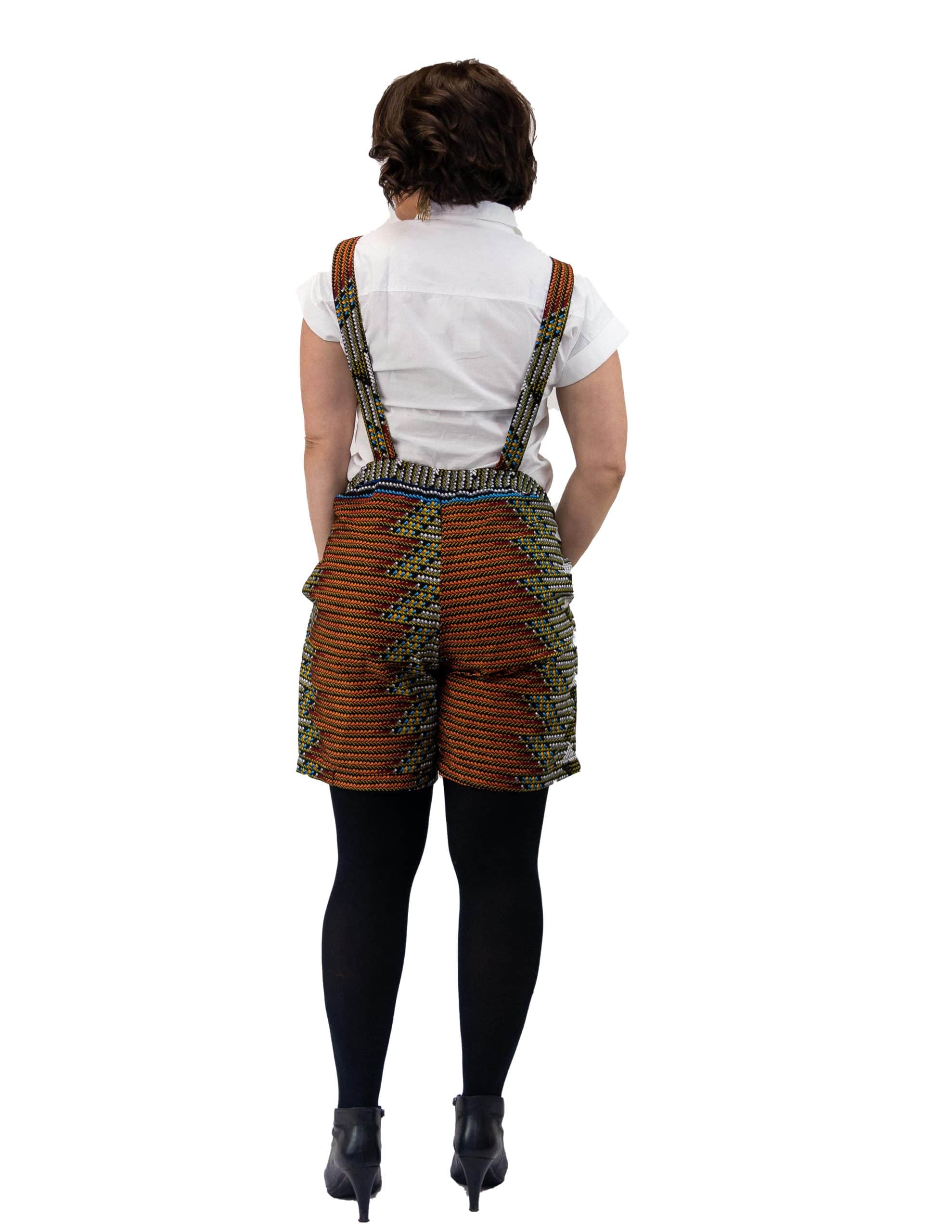 Bamidele African Ankara Pinafore Playsuit - Image 4