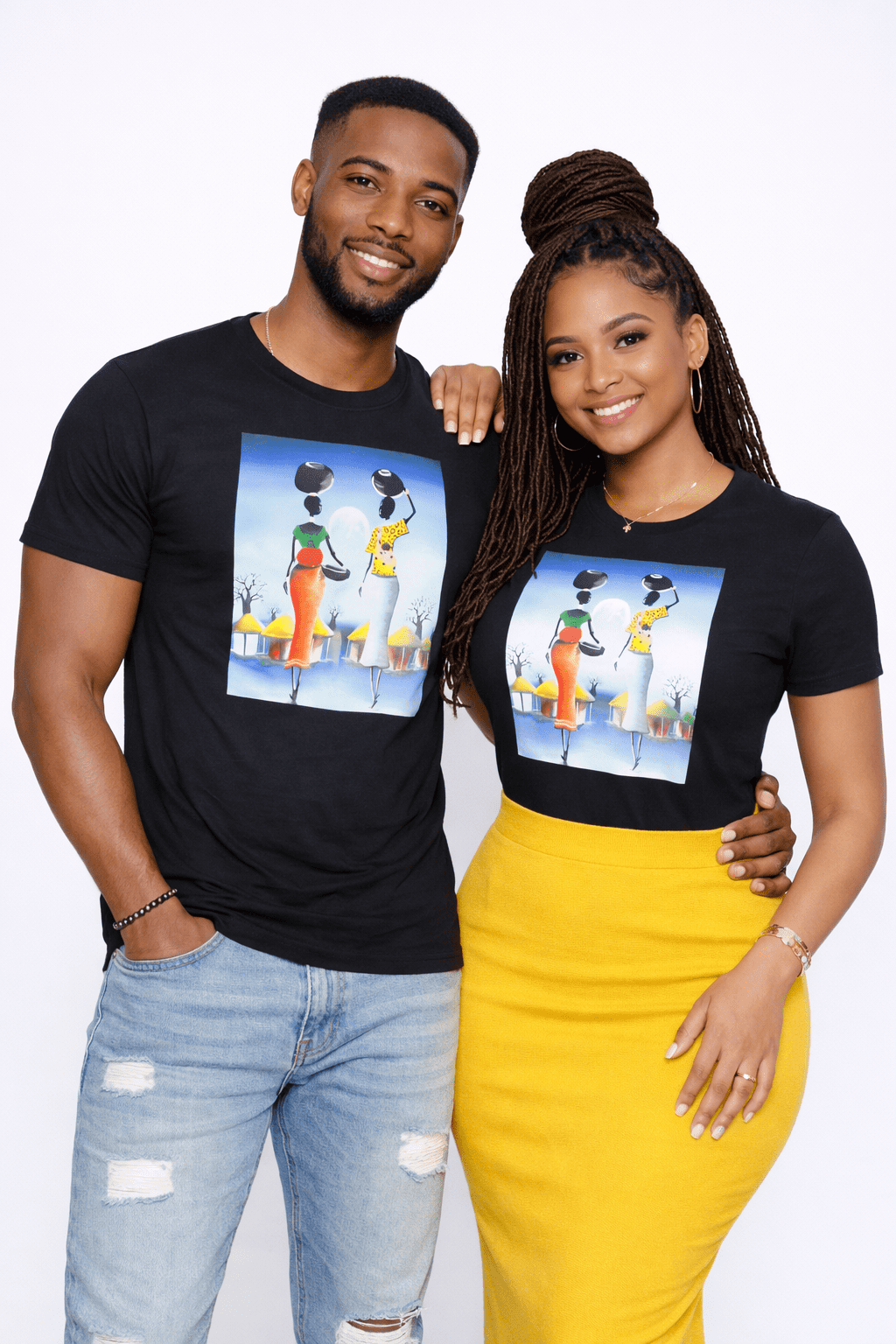 Mesmerising Sunset African Silhouette Painting Unisex Top