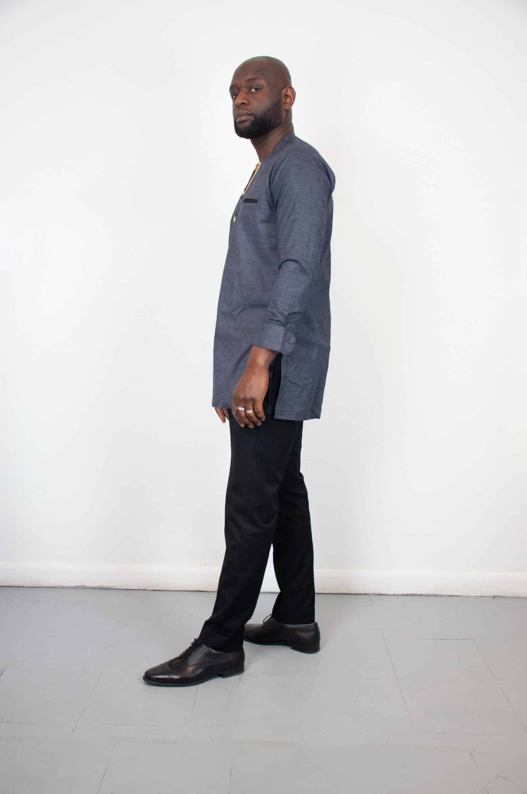 Walta Grey Traditional Suit - Image 2