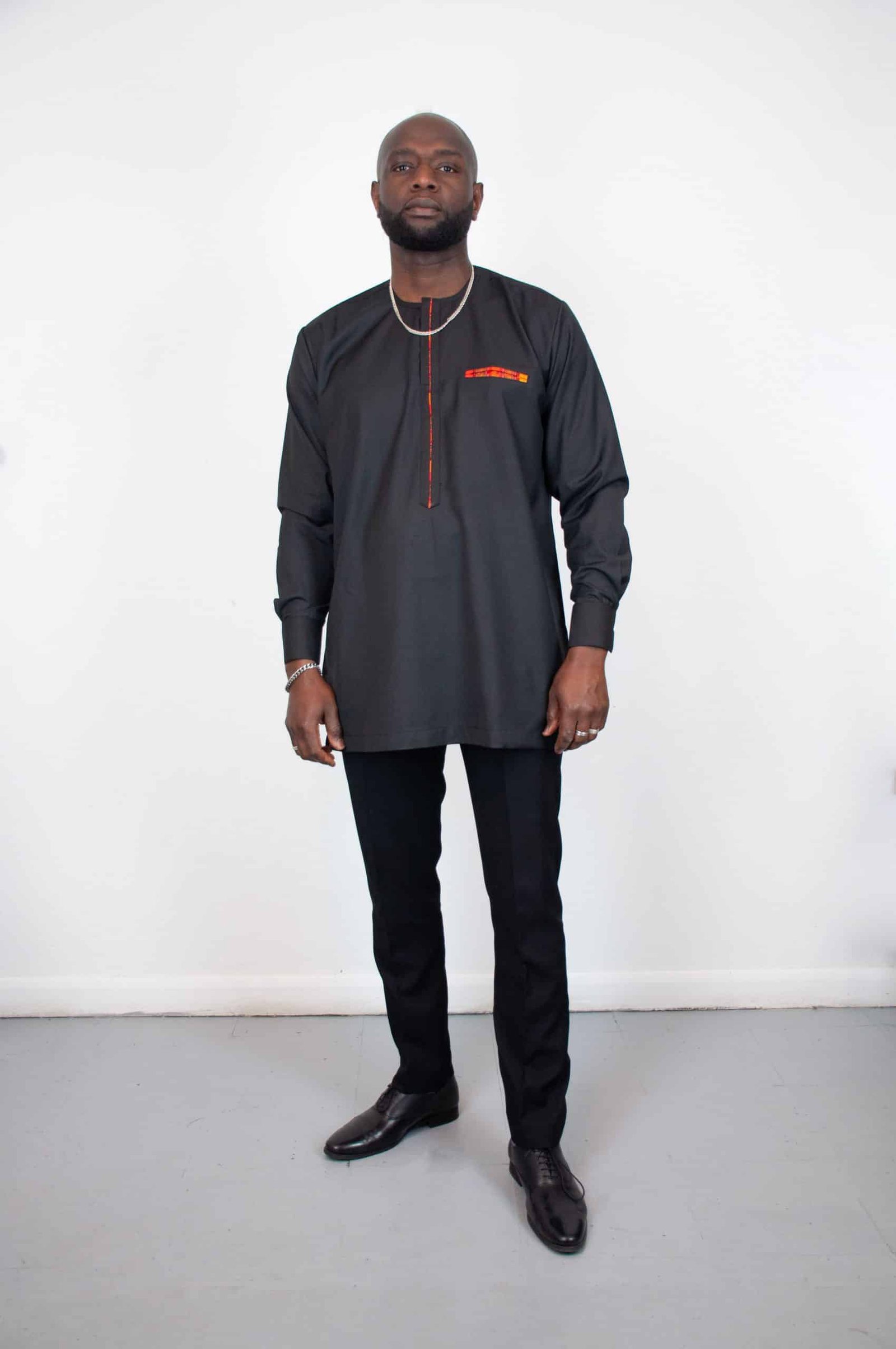 Bwire Black Traditional Suit