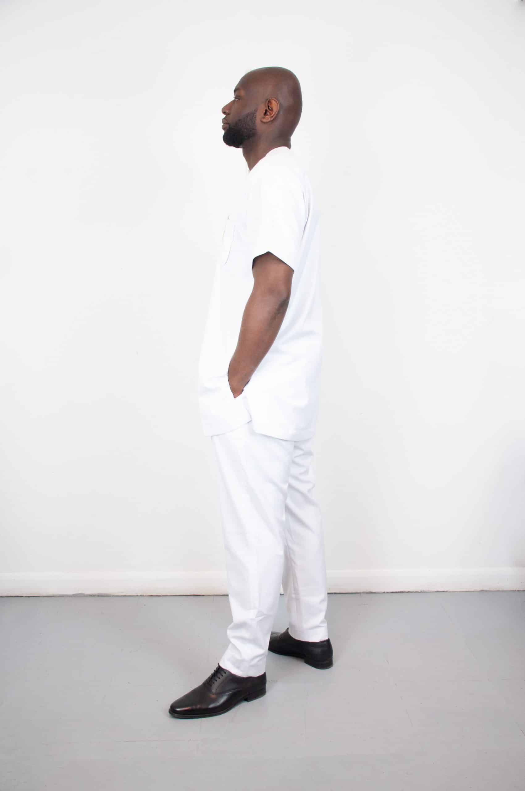 Mattu Beautiful Pure White Traditional Alluring Suit - Image 2