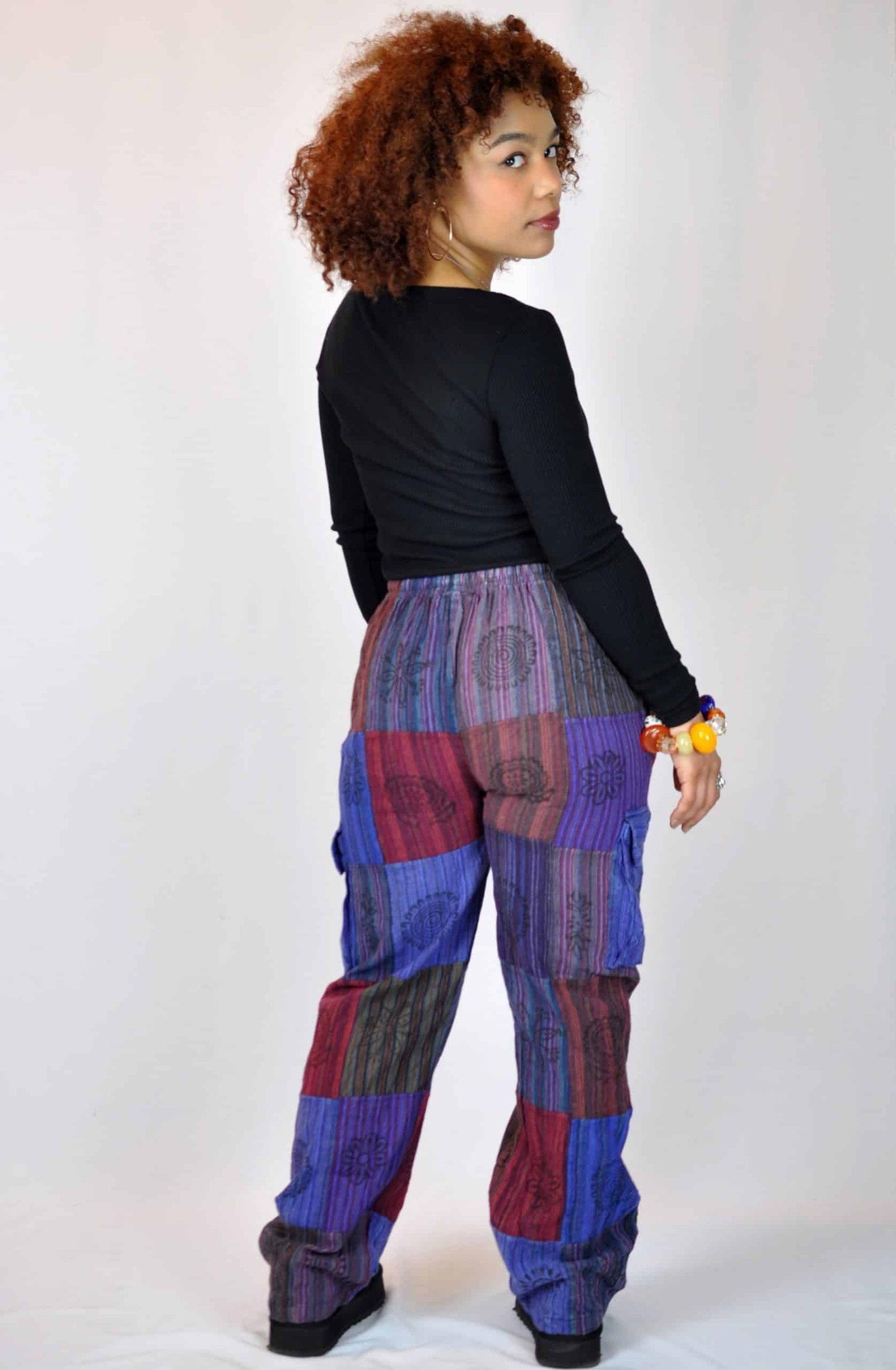 Dalila Patchwork Trousers - Image 3