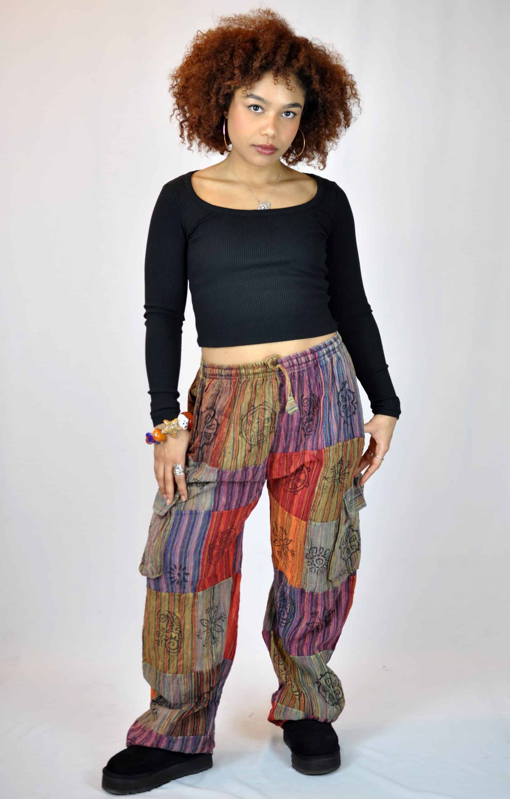 Dada Patchwork Trousers - Image 2