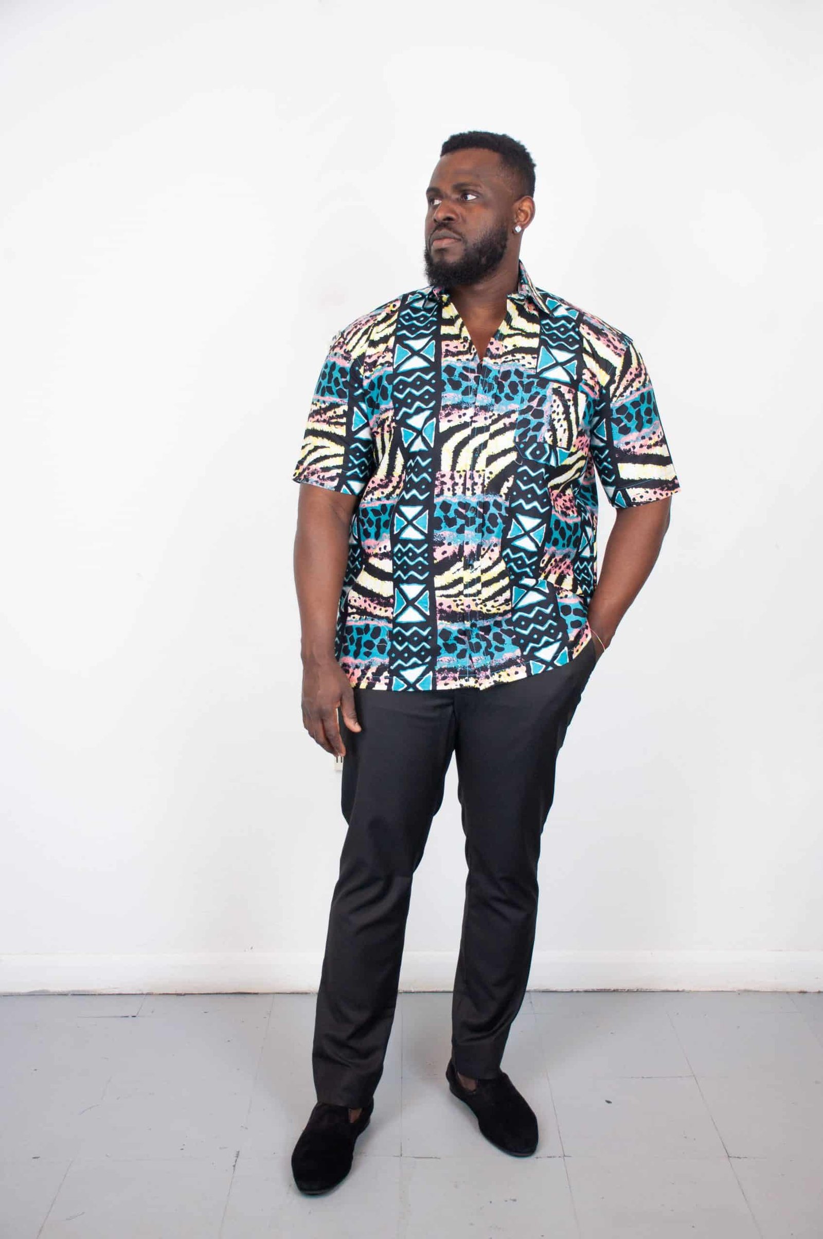 Osogo Ankara Short Sleeve Shirt